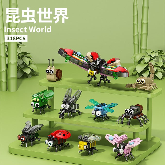 [ Generation] Insects Adorable Marine Animals Children'S Puzzle Assembled Building Blocks Compatible With Lego Gifts - Image 4